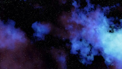 Blue Nebula space background