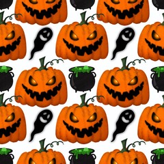 Halloween seamless pumpkin pattern for fabrics and textiles and packaging and gifts and cards and linens and kids