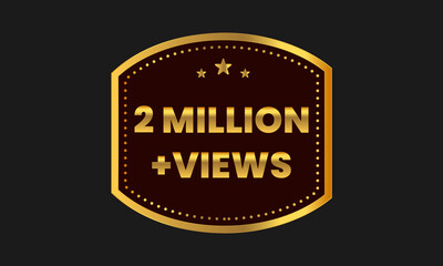 2 million views celebration thumbnail design