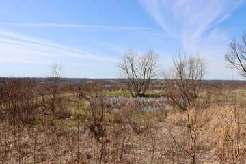 The countryside  horizon on a sunny day.