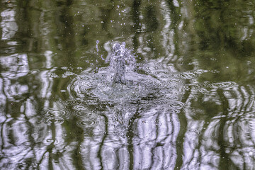 water flowing into the water