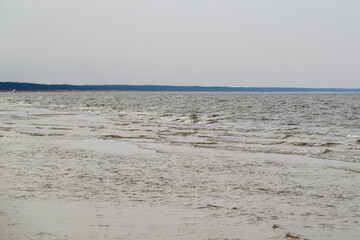 Gray and cold Baltic sea.