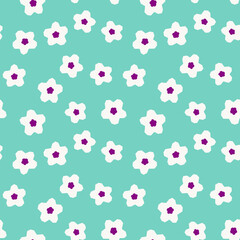 Spring summer botanical seamless pattern