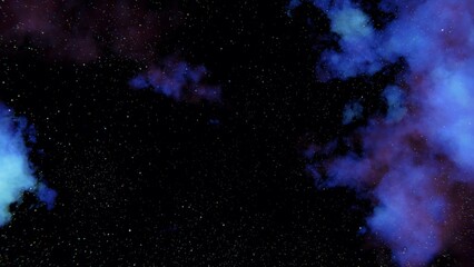 Blue Nebula space background