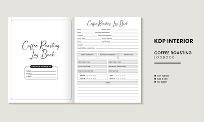 Coffee Roasting Log Book KDP Interior