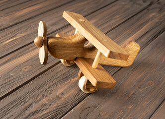 wooden plane toy