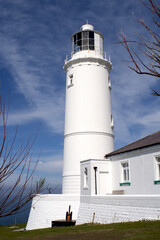 Trevose head lighthouse cornwall England uk