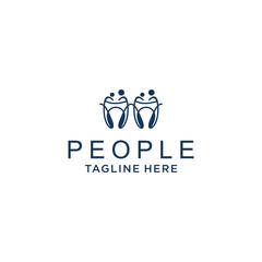 People logo icon design vector template