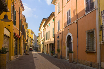 Fototapeta na wymiar Street of Old Town in Ravenna