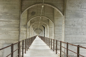Fototapeta na wymiar Viaduct of Grandfey in the canton of Fribourg