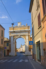 Gate of Ravegnana (or Porta Ravegnana) in Ravenna, Italy