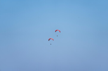 Paragliding in the Oludeniz Beach, Summer Season Fethiye, Mugla Turkey