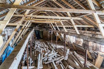 Old Farmhouse reconstruction, roof rebuild