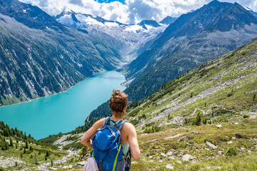 Wanderung am Schlegeisspeicher zur Olperer Hütte