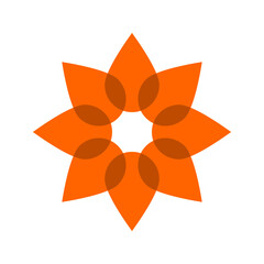 Radial Vitamin C (Orange) Oil Droplets