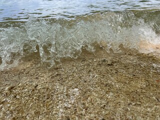 waves in the beach