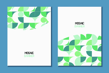 A set of covers with a minimal design. Background for the banner. Vector