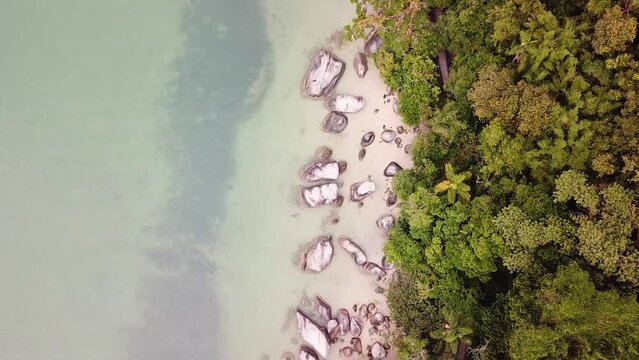 Aerial view of the island Porto Belo Brazil
