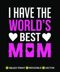 Mother's Day Design T-shirt Vector