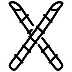 handdrawn bamboo icon