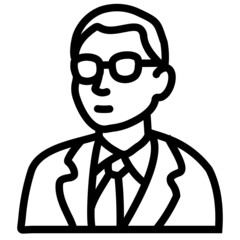 handdrawn vice president icon