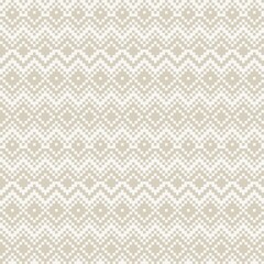 Argyle Fair Isle Seamless Pattern Design