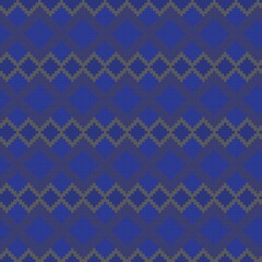 Argyle Fair Isle Seamless Pattern Design