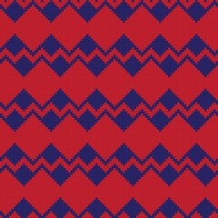 Argyle Fair Isle Seamless Pattern Design