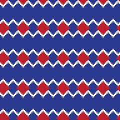 Argyle Fair Isle Seamless Pattern Design