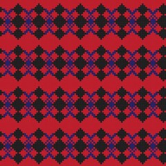 Argyle Fair Isle Seamless Pattern Design