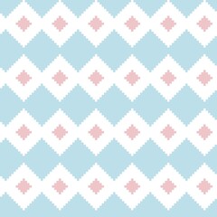 Argyle Fair Isle Seamless Pattern Design