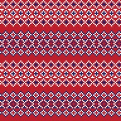 Argyle Fair Isle Seamless Pattern Design