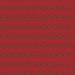 Argyle Fair Isle Seamless Pattern Design