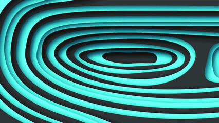 Blue And Black Wavy Abstract Paper Cut Background Vector Shadows 3D Smooth Objects Modern Design For Business Presentations Flyers Posters And Invitations