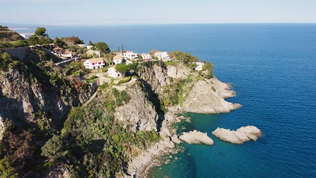 Pietragrande Cliff near Montauro city, Calabria South Italy