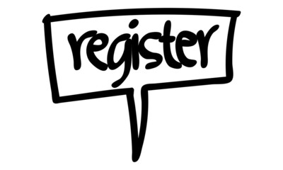 motivational words written by hand with basic colors black and white