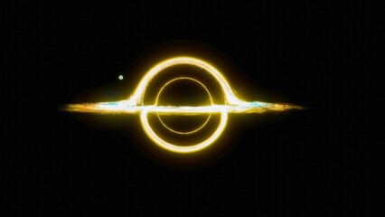 Black hole in the Yellow nebula, gravitational field