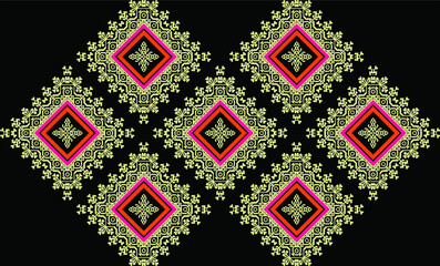 Slavic embroidery pattern .Romanian pattern inspired from traditional embroidery