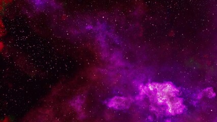Obraz premium purple nebula and cosmic dust in deep space