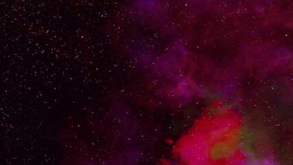 purple nebula and cosmic dust in deep space