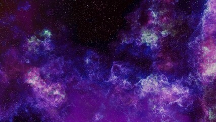 Obraz na płótnie Canvas Etherial Purple Bursting Galaxy with stars