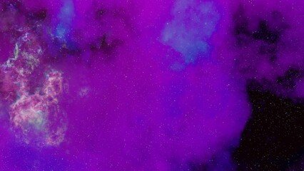 Abstract photo of a colorful purple and blue space nebula