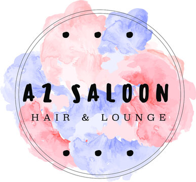 Watercolor Splash salon logo vector template
