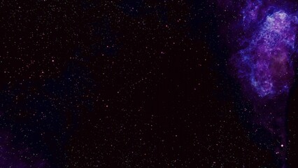 Abstract photo of a colorful purple and blue space nebula