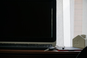 black blank screen computer monitor