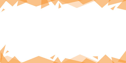 white background banner with geometric embroidery - orange