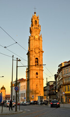 Obraz premium Clerigos Church Tower in Oporto, north of Portugal