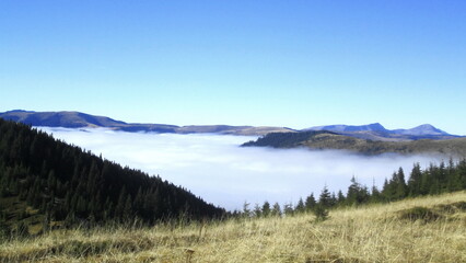 In the mountains, above the clouds...