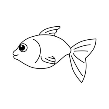Fish cartoon vector illustration