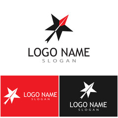 Obraz premium Star icon Template vector illustration design